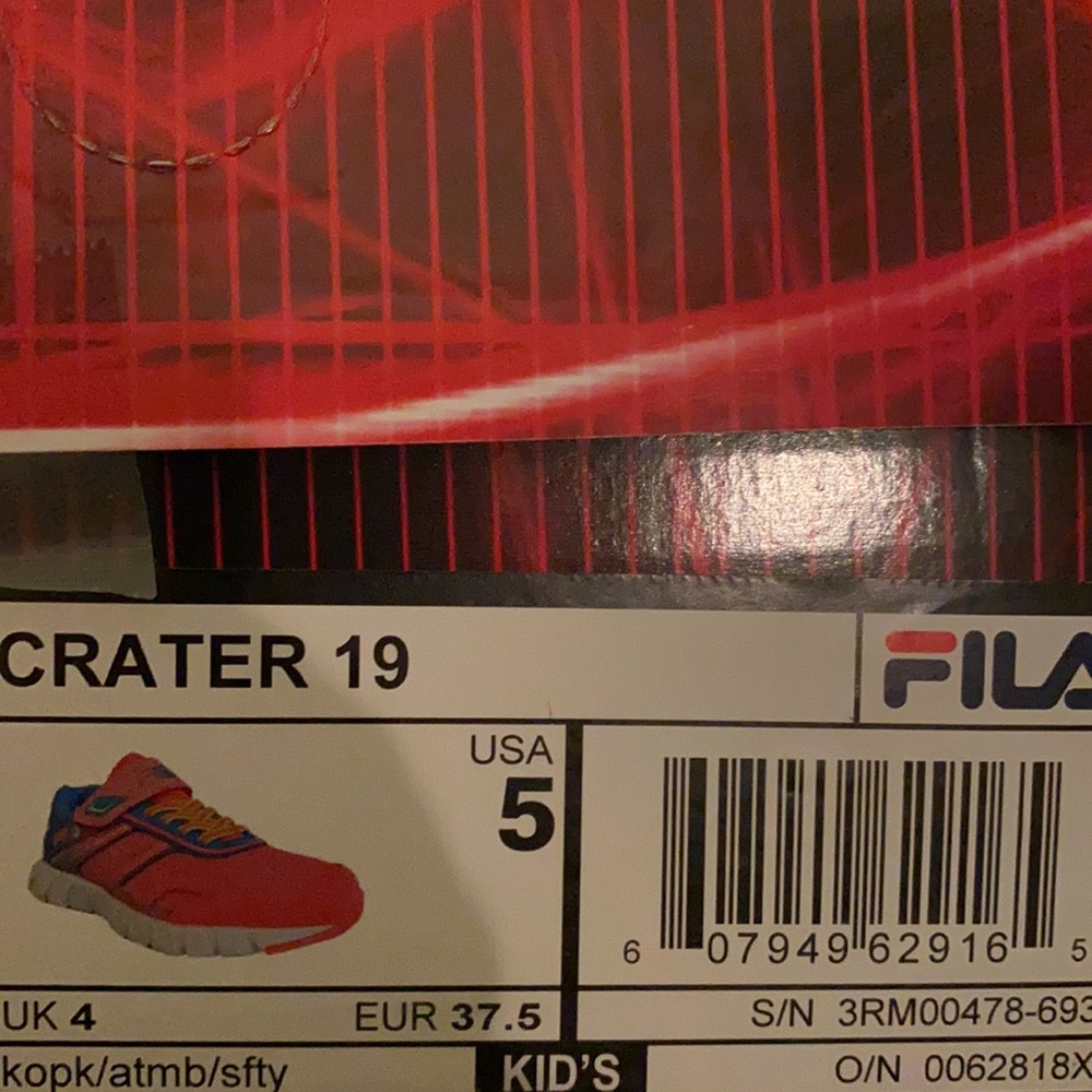 BLACK FRIDAY SALE - Fila Crater Running Sneakers Girl Sizes - Picture 8 of 8